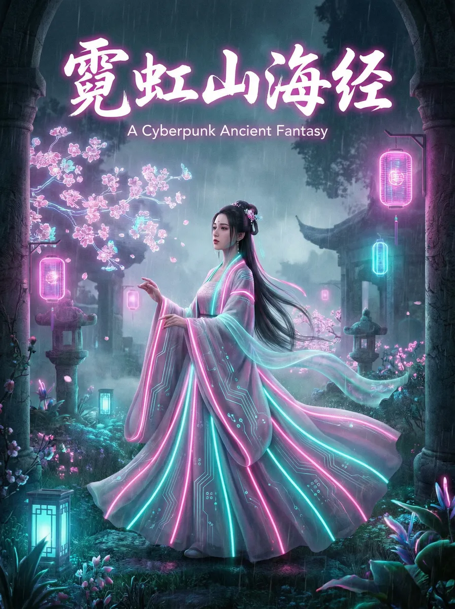 蘑菇视频91 古风奇缘短剧 - 霓虹山海经海报